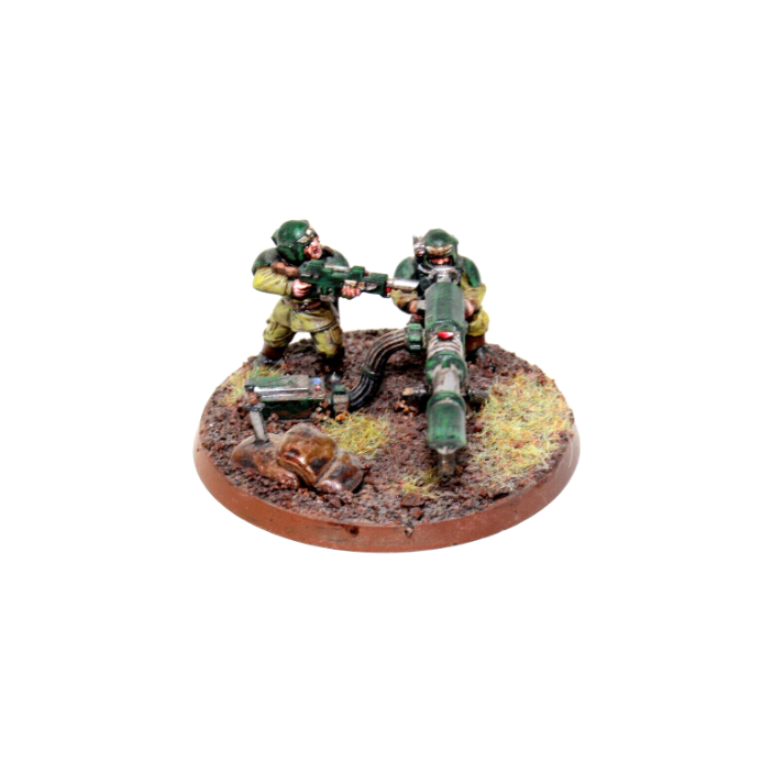 Warhammer Imperial Guard Lascannon Team Well Painted JYS64