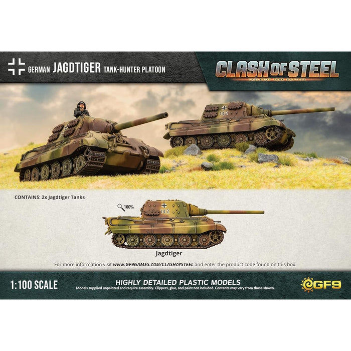 Clash of Steel Jagdtiger Tank-hunter Platoon (x2 Plastic)