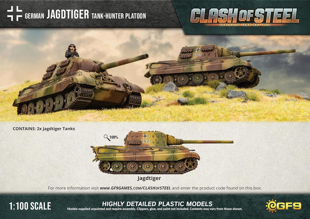 Clash of Steel Jagdtiger Tank-hunter Platoon (x2 Plastic)