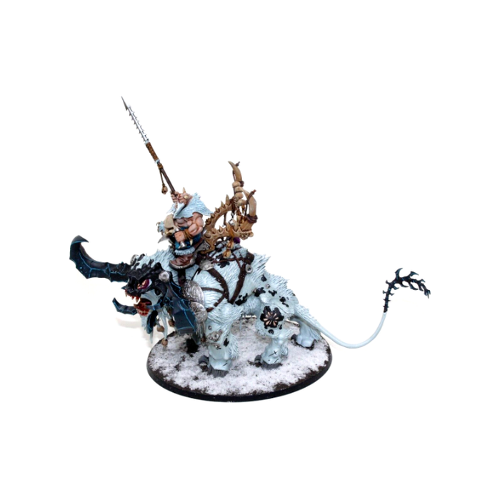 Warhammer Ogre Kingdoms Frostlord on Stonehorn Well Painted BG1