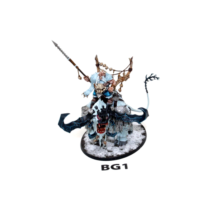 Warhammer Ogre Kingdoms Frostlord on Stonehorn Well Painted BG1