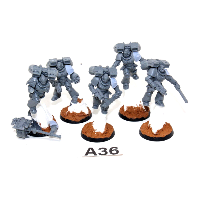 Warhammer Space Marines Assault Intercessors with Jump Packs A36