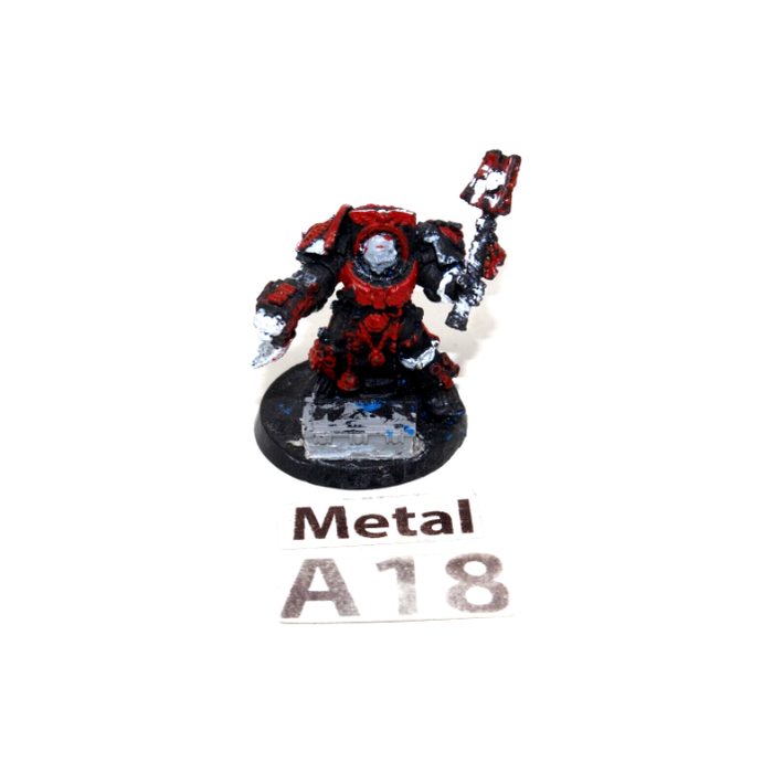 Warhammer Space Marines Chaplain in Terminator Armour Metal A18