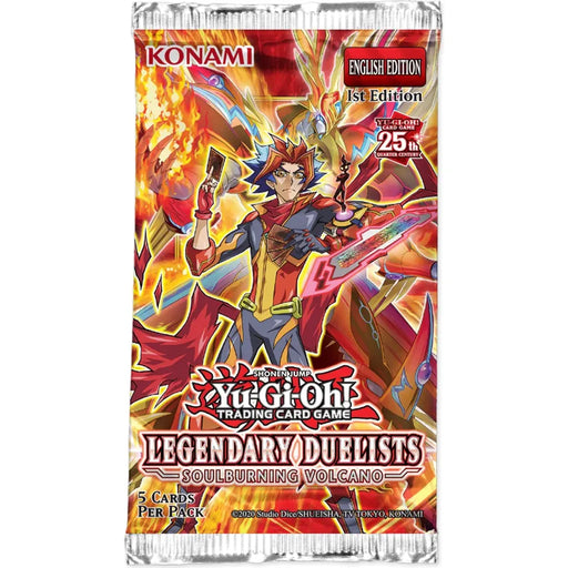 Yugioh Legendary Duelist Soulburning Volcano Booster Pack (x1) - Tistaminis