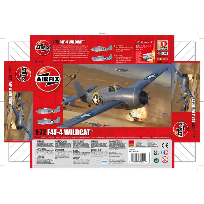 Airfix AIR02070A GRUMMAN F4F-4 WILDCAT (1/72) New - Tistaminis