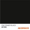AK Interactive Fine Primer Black Spray 200ML - New - Tistaminis