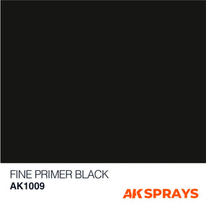 AK Interactive Fine Primer Black Spray 200ML - New - Tistaminis
