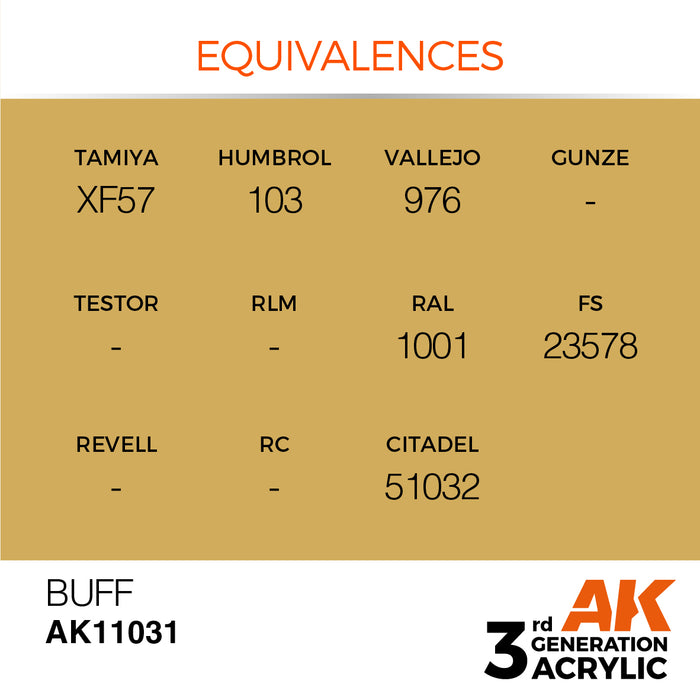 AK 3rd GEN Acrylic Buff 17ml