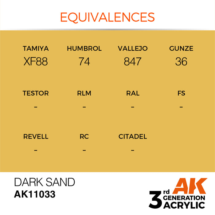 AK 3rd GEN Acrylic Dark Sand 17ml