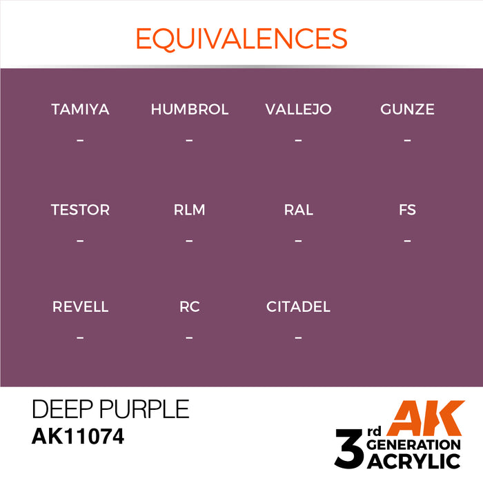 AK 3rd GEN Acrylic Deep Purple 17ml