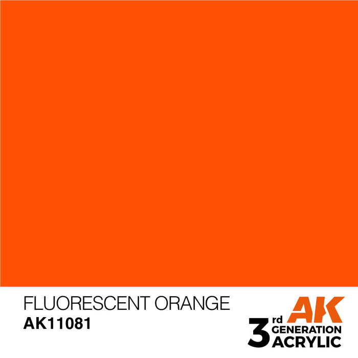 AK 3rd GEN Acrylic Fluorescent Orange 17ml