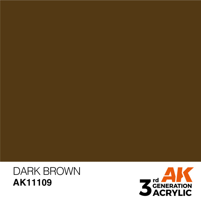 AK 3rd GEN Acrylic Dark Brown 17ml