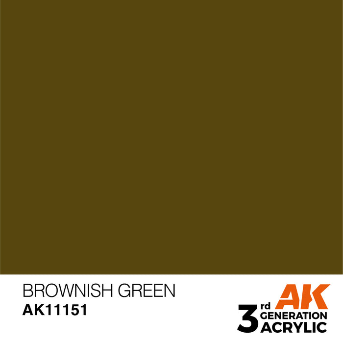 AK 3rd GEN Acrylic Brownish Green 17ml