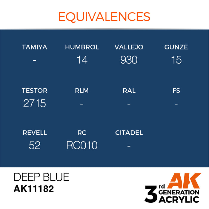 AK 3rd GEN Acrylic Deep Blue 17ml