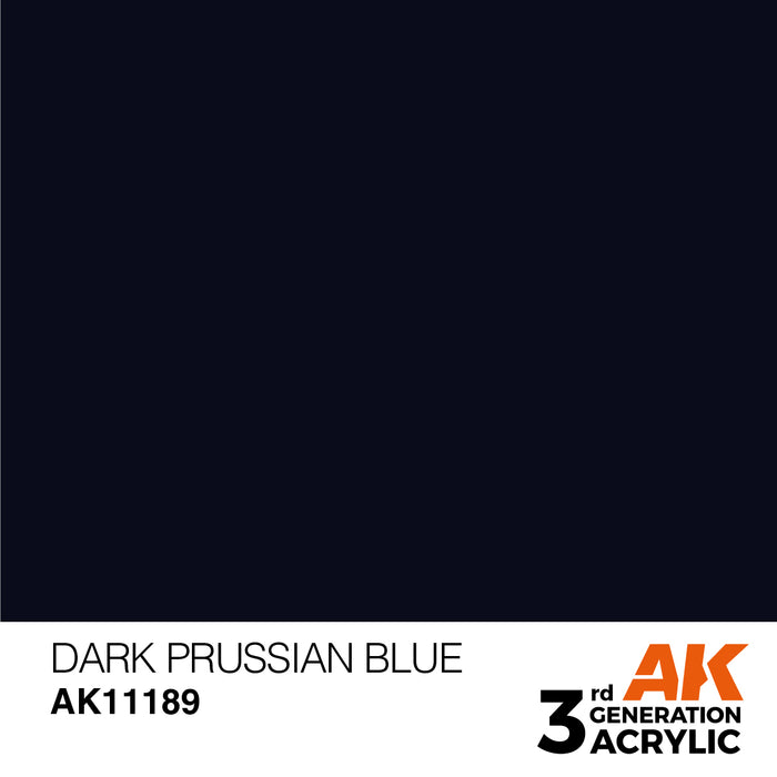 AK 3rd GEN Acrylic Dark Prussian Blue 17ml