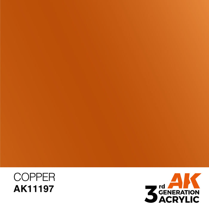 AK 3rd GEN Acrylic Copper 17ml