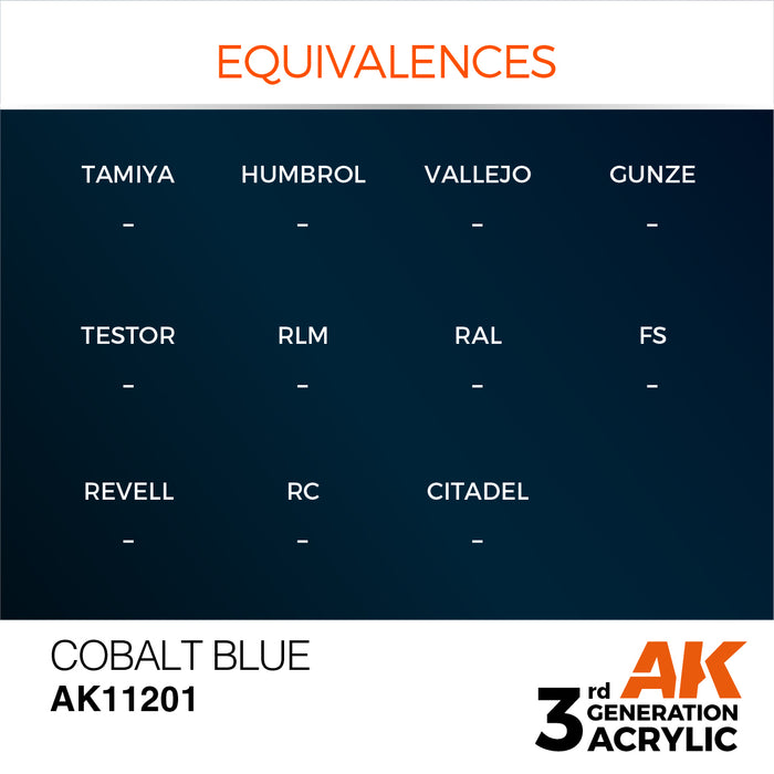 AK 3rd GEN Acrylic Cobalt Blue 17ml