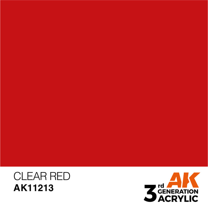 AK 3rd GEN Acrylic Clear Red 17ml