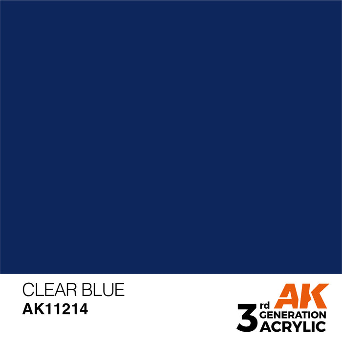 AK 3rd GEN Acrylic Clear Blue 17ml