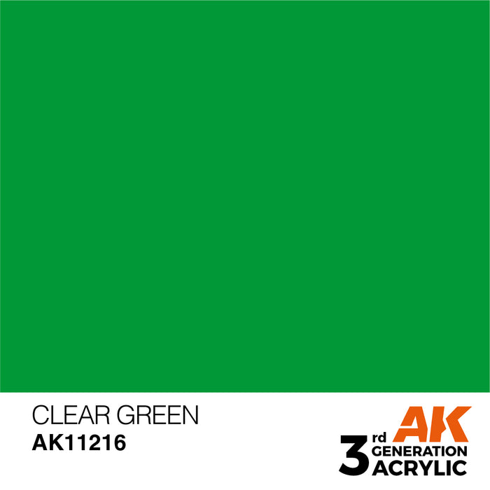 AK 3rd GEN Acrylic Clear Green 17ml