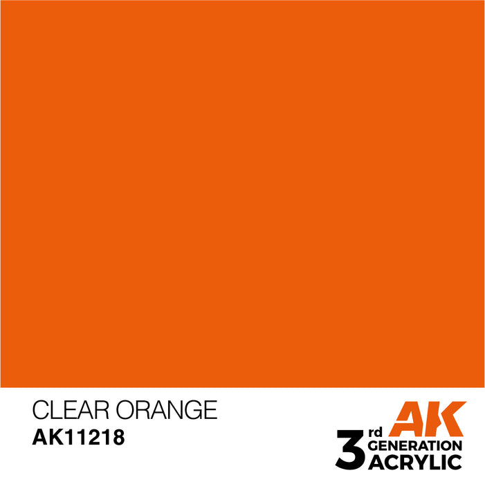 AK 3rd GEN Acrylic Clear Orange 17ml