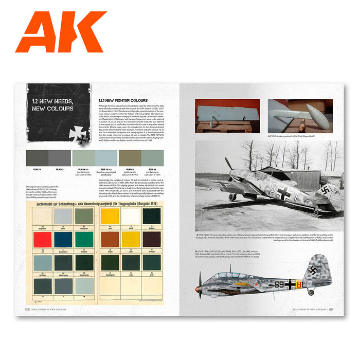 AK Interactive REAL COLORS OF WWII AIRCRAFT - English New - Tistaminis