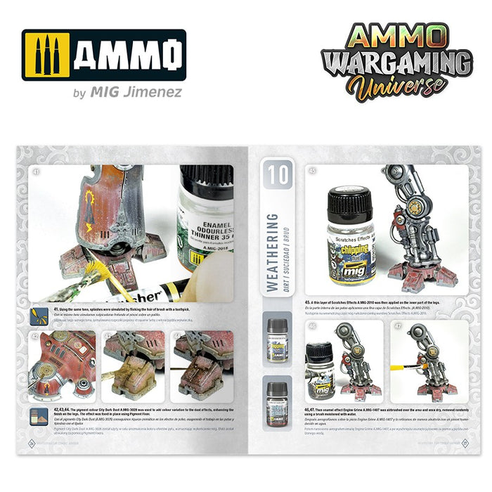 Ammo Mig AMMO WARGAMING UNIVERSE Book 03 – Weathering Combat Armour New - Tistaminis