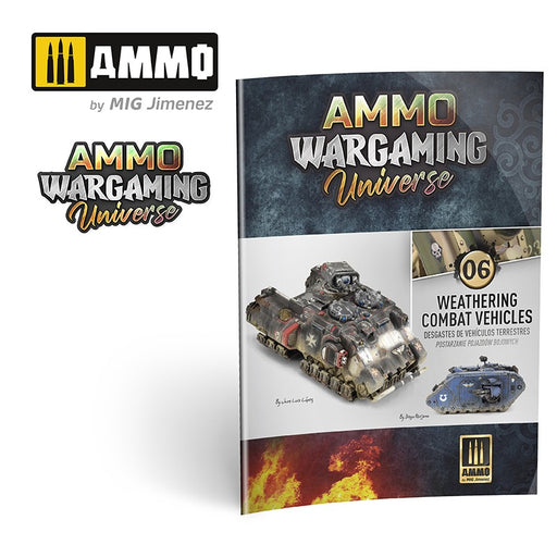 Ammo Mig AMMO WARGAMING UNIVERSE Book 06 – Weathering Combat Vehicles New - Tistaminis