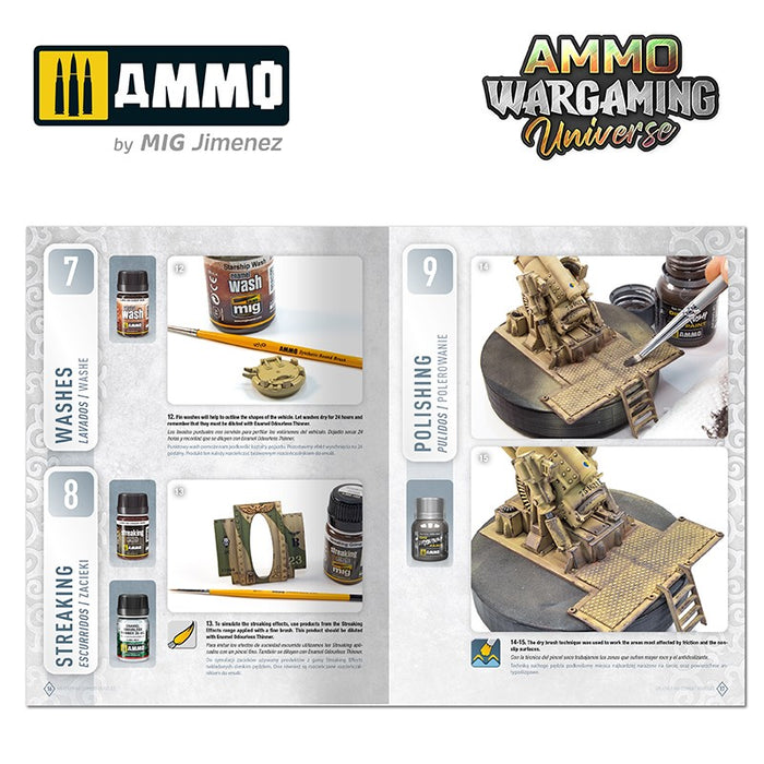 Ammo Mig AMMO WARGAMING UNIVERSE Book 06 – Weathering Combat Vehicles New - Tistaminis