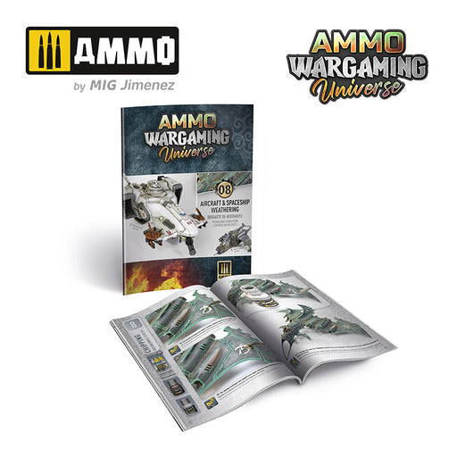 Ammo Mig AMMO WARGAMING UNIVERSE Book 08 – Aircraft and Spaceship Weathering New - Tistaminis