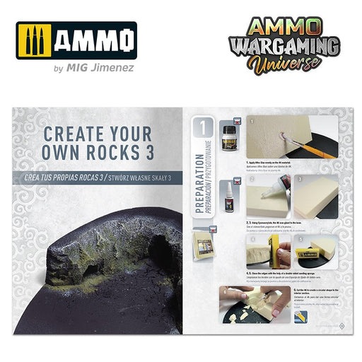 Ammo Mig AMMO WARGAMING UNIVERSE Book 11 – Create Your Own Rocks New - Tistaminis