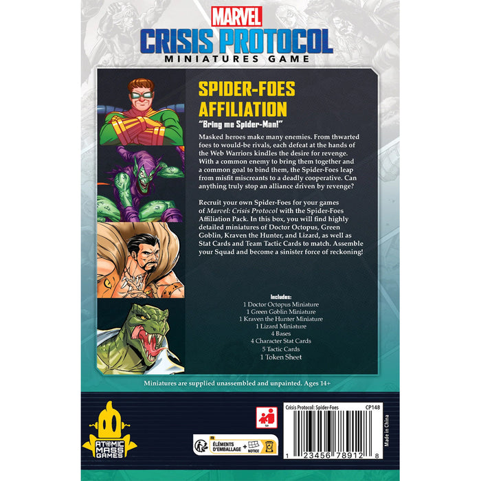 Marvel Crisis Protocol: Spider-Foes Affiliation Pack