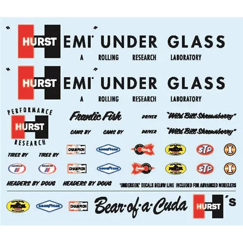 1966 PLYMOUTH BARRACUDA "HEMI UNDER GLASS" (1/25) AMT1153 New