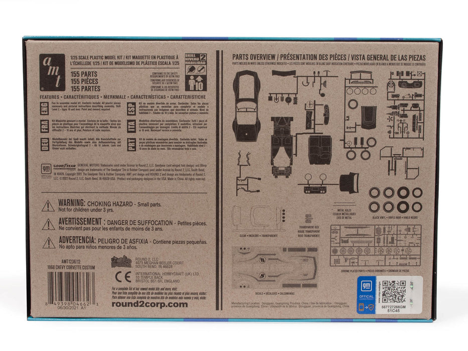 1968 CHEVY CORVETTE CUSTOM (1/24) AMT1236 New