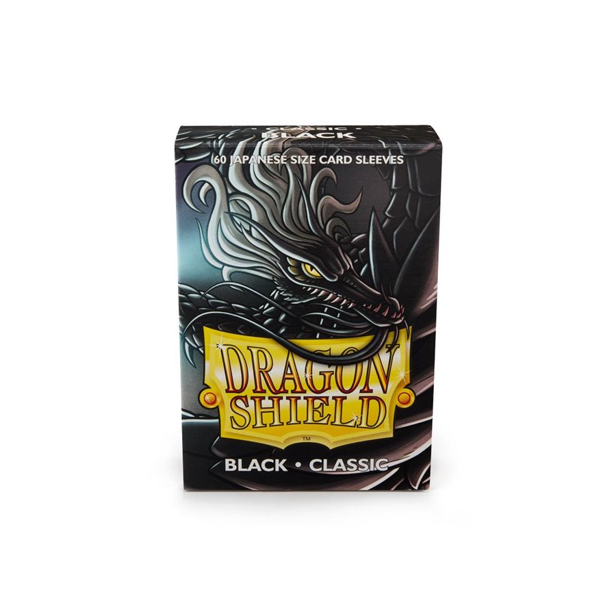 Sleeves: Dragon Shield Japanese Black (60) New - Tistaminis