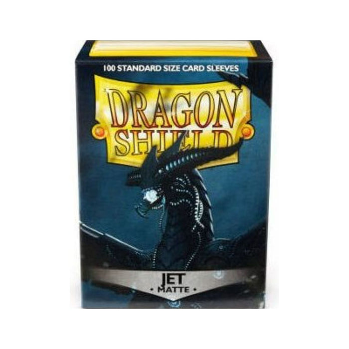 Dragon Shield Sleeves: Matte: Jet (100) New - Tistaminis