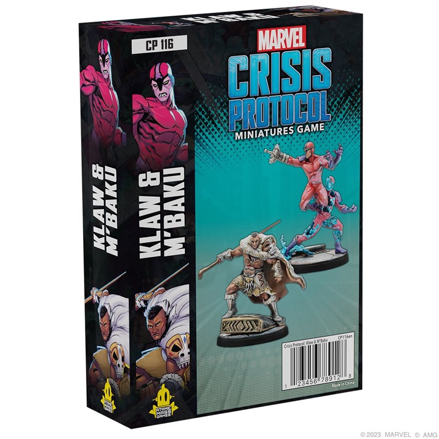 Marvel Crisis Protocol: Klaw & M'baku Character Pack Jul-14 Pre-Order - Tistaminis