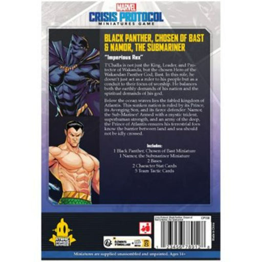 Marvel Crisis Protocol: Black Panther, Chosen of Bast & Namor, The Sub-Mariner Jul-12 Pre-Order - Tistaminis