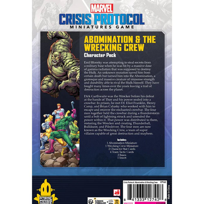 Marvel Crisis Protocol: Abomination & Wrecking Crew Character Pack