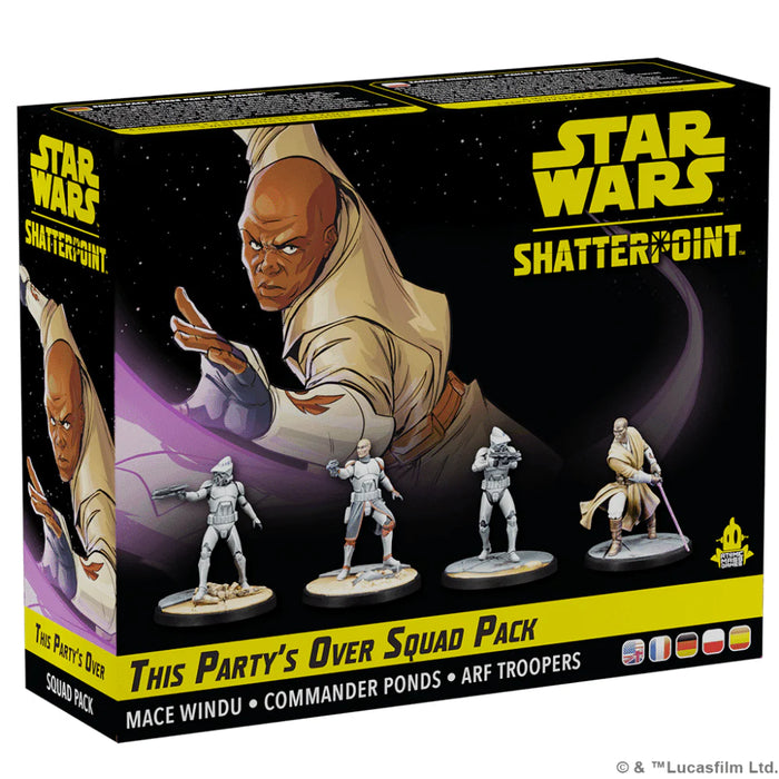 Star Wars: Shatterpoint: This Party's Over: Mace Windu Squad Pack Aug-04 Pre-Order - Tistaminis