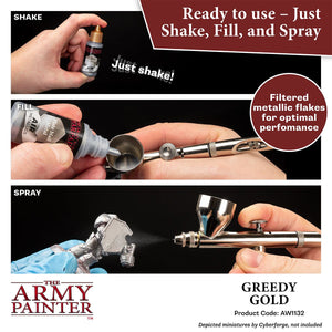 Army Painter Greedy Gold - Airbrush Paint New - Tistaminis