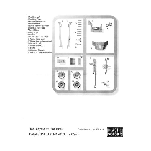 Plastic Soldier Company WW2G20004 1/72ND 6 PDR & LLOYD CARRIER New - Tistaminis