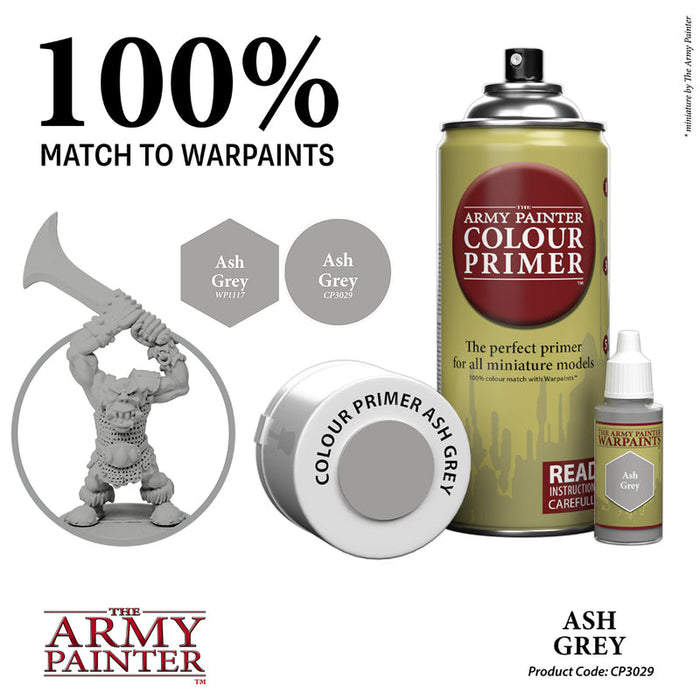 Army Painter: Colour Primer: Ash Grey Spray