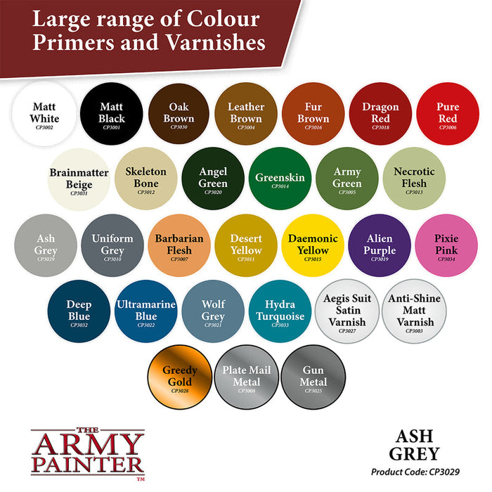 Army Painter: Colour Primer: Ash Grey Spray