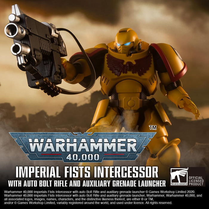 Warhammer Bandai Intercessor Figure - Imperial Fists New - Tistaminis