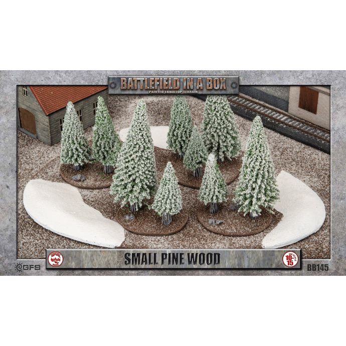 Battlefield in a Box Small Pine Woods (Winter) (x1)