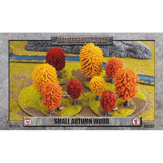 Battlefield in a Box Essentials: Small Autumn Wood (x1)Full Painted Terrain Feb-17 Pre-Order - Tistaminis