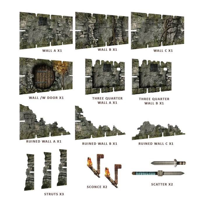 Battle Systems - Maladum Dungeon Walls