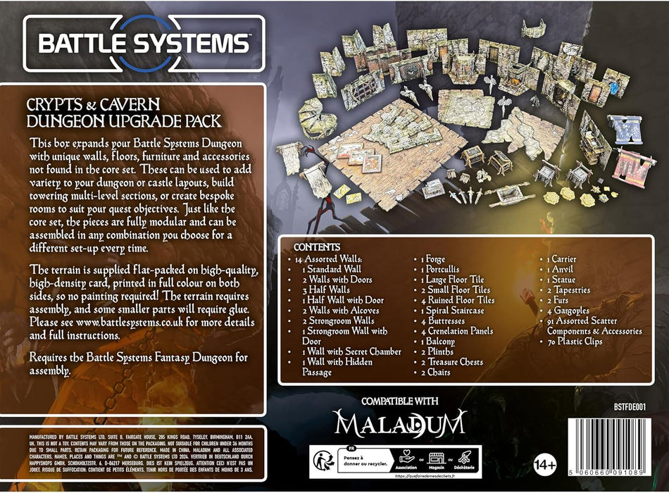 Battle Systems - Maladum Crypts & Caverns Dungeon Upgrade Pack