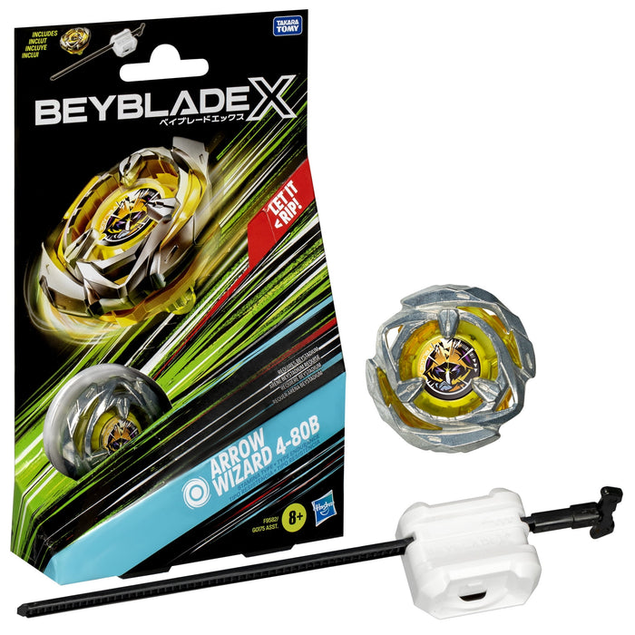 Beyblade X Arrow Wizard 4-80B Starter Pack Top and Launcher